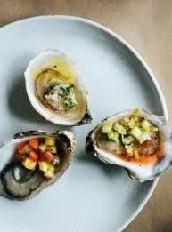 Tropical Pineapple And Kiwi Salsa Oysters Ricardo Recipe Oyster Recipes Kiwi Salsa Oysters
