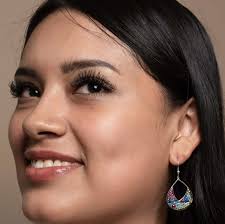 Open Hoop Drop Earrings