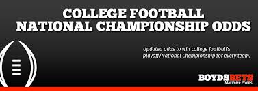 The 2022 college football playoff national championship is currently scheduled to take place on monday january 10, 2022 at lucas oil stadium from indianapolis, indiana. 2020 21 Vegas Odds To Win College Football National Championship