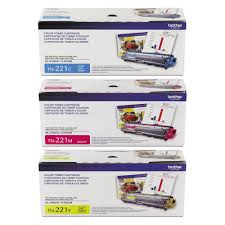 Brother tn221bk black laser compatible toner cartridge. Brother Tn221 Original Toner Cartridge Combo C M Y At Inkjetsuperstore