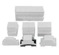 SZOMK PC Enclosure Plastic Box Electronic PCB PLC Connector Terminal Block Din Rail Enclosure