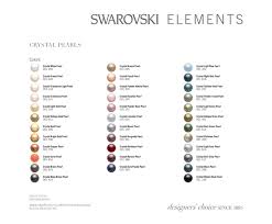 Swarovski Crystal Pearl Color Guide Images