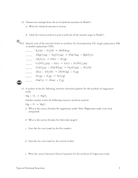 Types of , 57 types of chemical reactions worksheet pogil impression from types of reactions worksheet answer key Http Whs Wareps Org Userfiles Servers Server 1120154 File Mr 20trzpit Pogil 20types 20of 20reactions Pdf