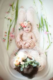 Giving our newborn baby a breast milk bath! Pin On Photography Ideas