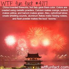 How Fireworks Get Their Different Colors Wtf Wtf Fun Facts Fun Facts Funny Facts
