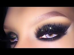 Hope everyone is doing well, if you are fasting i would love to know how your ramadan is going ! Sexy Black Smokey Eye With Gold Glitter Holiday 2015 Christmas New Years Eve Makeup Tutorial Emanuele C Video Beautylish