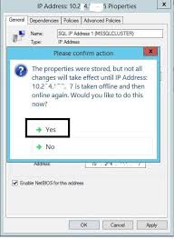Change The Virtual Ip Address For A Sql Server Failover Cluster Sql Server Sql Ip Address