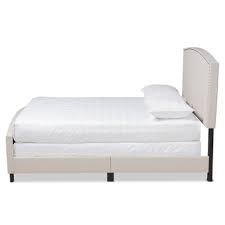 The frame has a high headboard and low footboard for an elegant look with straight lines and inset frame details. Black Panel Bed Target