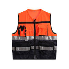 Alibaba.com offers 2,768 blue reflective safety vest products. Hi Vis Vests Reflective Safety Vest High Visibility Safety Vest Orange And Dark Blue Surveyor Safety Vest Muti Function Vest 3xl Buy Online In Dominica At Dominica Desertcart Com Productid 101886323