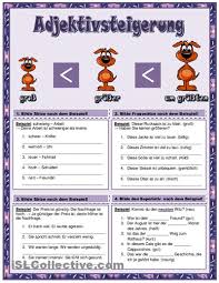 Adjektivsteigerung Adjektive Deutsch Lernen Deutsche Grammatik