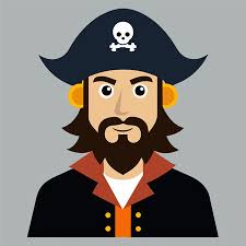 Black Beard Pirate Stock Vector Illustration and Royalty Free Black Beard  Pirate Clipart