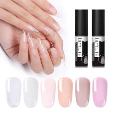 Lilycute 5ml Quick Extension Gel Polish Clear Pink Nail Tips Design Uv Gel Nail Art Extension Nail Gel Polish With Base Top Nail Gel Aliexpress