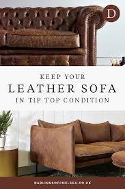 How To Care For A Leather Sofa Darlings Of Chelsea Modern Leather Sofa Sofa Design Leather Sofa