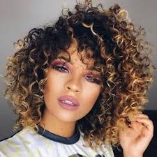 Curly Short Haircuts For Fine Hair With Colored Tips Short Curly Haircuts Curly Hair Styles Curly Hair Styles Naturally