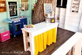 View in gallery a six seater kitchen island that doubles as a table and bar. Diy Kids Kitchen Island Market Table House Of Pixel Dust