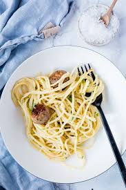 Jamie oliver came by our kitchen for a visit, and shared some recipes with us from his new. Thermomix Carbonara Mit Bratwurstballchen Nach Jamie Oliver A Matter Of Taste