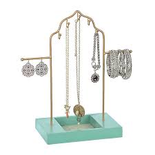 Black And Gold Jewelry Stand Teal And Gold Jewelry Holder Kirklands Black Gold Jewelry Diy Gold Earrings Jewelry Stand