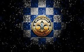 Bundesliga gained its own logo to strengthen the profile of the competition and to better identify the league with fans, the media, and sponsors. Download Wallpapers Darmstadt Fc Glitter Logo Bundesliga 2 Blue White Checkered Background Soccer German Football Club Darmstadt Logo Mosaic Art Football Sv Darmstadt 98 For Desktop Free Pictures For Desktop Free