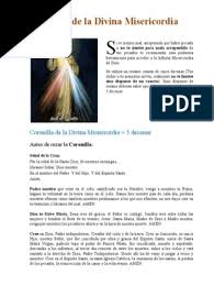 Terminar con la corona de la divina misericordia. Coronilla De La Divina Misericordia Oracion Jesus