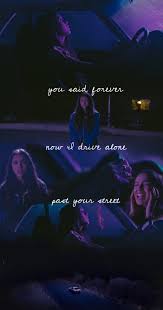 You said forever, now i drive alone past your street. Drivers License Lockscreens Explore Tumblr Posts And Blogs Tumgir