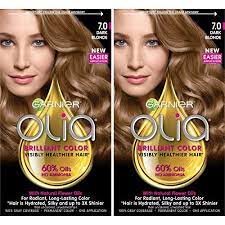 Garnier Olia Ammonia Free Brilliant Color Oil Rich Permanent Hair Color 7 0 Dark Blonde Pack Garnier Hair Color Ammonia Free Hair Color Permanent Hair Color