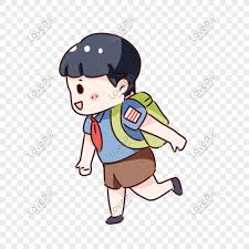 Banyak sekali hal yang dapat kalian pelajari. Hand Drawn Cartoon Boy Carrying School Bag To School Png Image Psd File Free Download Lovepik 610840427