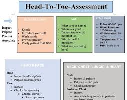 Head To Toe Assessment Guide Nursing Students Health Assessment Class 2 Pages Nursing Assessment Student Assessment Nursing Students