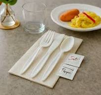 EcoQuality Wrapped Cutlery Kit 6 in 1 - Fork/Spoon/Knife/Napkin/Salt/Pepper  - Disposable Cutlery Kit, Perfect for Lunch, Meal Prep, On the Go, To go,  ...