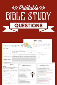 A unique bible trivia game where everyone is involved at the same time. 5 Best Free Printable Bible Study Questions Printablee Com