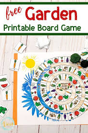 Garden Board Game Free Printable In 2020 Board Games Printable Board Games Printable Games For Kids