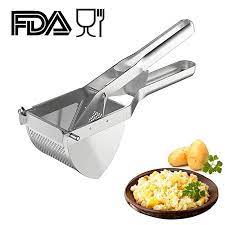 Potato Ricer Sopito Potato Masher Stainless Steel Squeezer Baby Food Strainer Press Strainer Fruit And Ve Baby Food Recipes Fruit Press Fluffy Mashed Potatoes