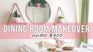 A centerpiece can either make or break the look of your dining room decor. Under 400 Small Dining Room Makeover Diy Home Decor Youtube