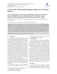 Learn from mistakes made by others so you will not make the same for your projects. Pdf A Case Study Of Residential Buildings Subjected To Cracking Failures