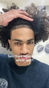 Front Taper with Perm Black Men