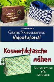 Nähanleitungen & tutorials, kostenlose schnittmuster & freebies, zahlreiche nähtipps und inspirationen zum nähen von taschen aller art. Freebook Gratis Videoanleitung Kosmetiktasche Nahen Von Funkelfaden