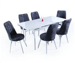 Ürünümüz hem salon, hem mutfak gibi alanlarda odalarınıza renk katacak şekilde dizayn edilmiştir. Evform Yakut 6 Kisilik Beyaz Ahsap Ayakli Acilir Yemek Mutfak Masa Sandalye Takimi Ev Dekoru Furniture Sandalye