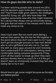 Just to be clear, exclusive dating is a pretty awesome thing. While Not Overt This Has Some Nicegirl Overtones Nicegirls