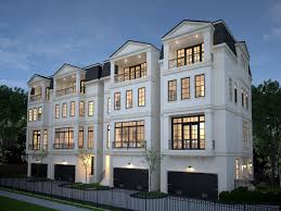 Four 4 Story Townhomes In Houston By Preston Wood Assoc Brownstone Homes Townhouse Designs Modern House Design