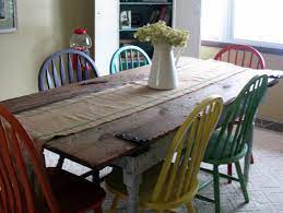 Farmhouse table, indoor or out door. Remodelaholic Old Barn Door Recycled Into Kitchen Table