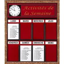 Semainier Grand Format Tableau D Activites Semainier Semainier Tableau D Activite Activite