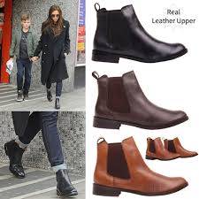 Black Boots White Sole Ladies Womens Ladies Black Real Leather Flat Pull On Ankle Chelsea Gusset Boots Size In Clothes Shoes Accessories Women S Shoes Boots Look Otono Calzas Zapatos