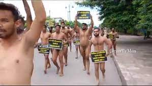 Indian nude protest - ThisVid.com