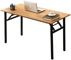 Dripex foldable desk, computer table for home office, study, folding pc table oak colour. Sogesfurniture Compact Folding Table 80x40cm Computer Desk Office Desk Dinning Table Portable For Home Office Picnic Garden Beach Camping Teak Black Bheu Ac5bb 8040 Desks Workstations Ac Stationery Office Supplies
