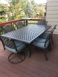 46x86 Rect Tbl Patio Bar Table Patio Table Aluminum Table