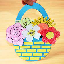 All of us love flowers. Basket Of Flowers Kids Crafts Fun Craft Ideas Firstpalette Com