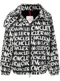 Moncler Graffiti Puffer Jacket Farfetch Moncler Black And White Graffiti Puffer Jackets