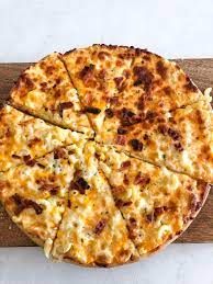 For a limited time, head on over to your local aldi where you may find this mama cozzi's pizza kitchen 12″ macaroni & cheese pizza for just $4.99!. Bacon Mac And Cheese Pizza Recipe Diaries