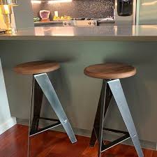 Set Of Two White Windmill Counter Stools Walnut Seat Adjustable Height And Swivel Mid Century Modern Bar Stool Game Room Bar Man Cave In 2020 Bar Stools Counter Stools Modern Bar Stools