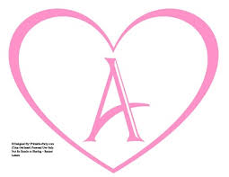 Every child needs to learn his abcs, and these cute and colorful cards will help your toddler recognize letters. Large Printable Heart Shaped Alphabet Letters A Z Heart Letters For Banners