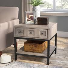 Omar End Table With Storage End Tables With Storage Modern Farmhouse Coffee Table Farmhouse Coffee Table Sets
